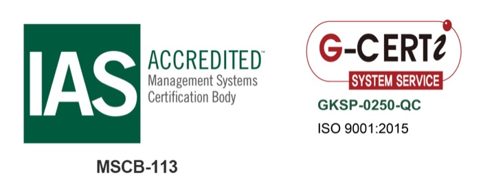 Certificacions IAS Accredited i G-CERTI ISO 9001:2015
